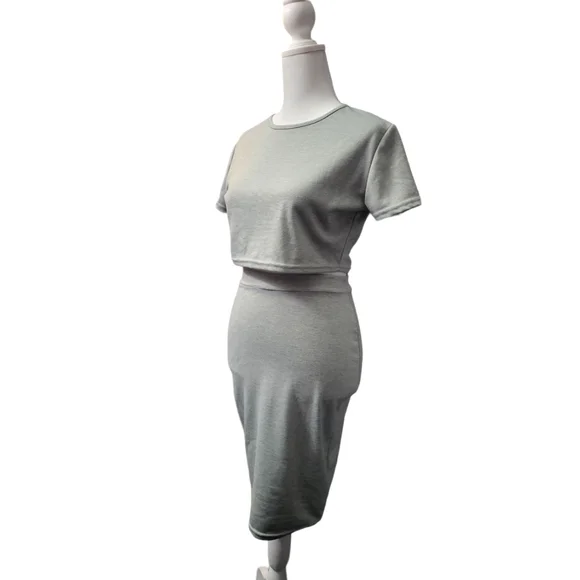 slim fit dress slacks 2 Piece Short Sleeve Notched Lapel Blazer Jacket & Pencil Midi Skirt Suit  Set
